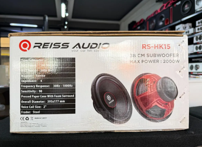 Reiss Audio Rs-HK15 d4 2000wat 500 Rms 38cm Spl Subwoofer Bas Çift Bobin