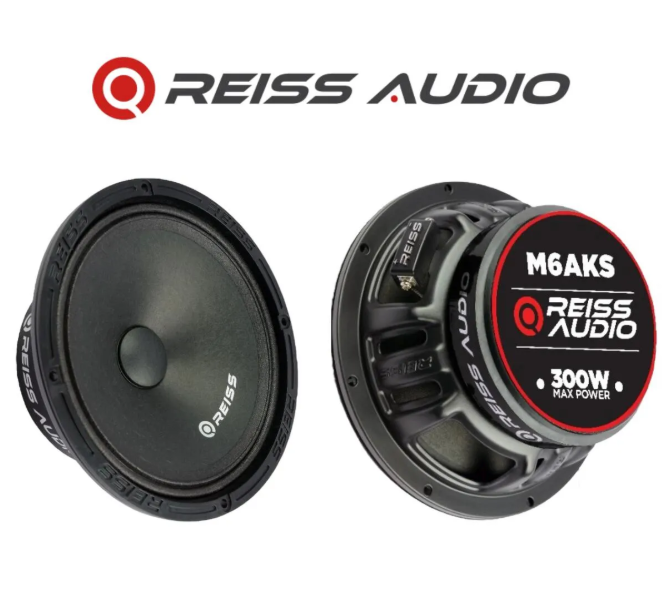 Reiss Audio Rs-M6aks Çifti 600wat-240w Rms deprem serisi 16 Cm Oto Midrange Hoparlör Metal Kapaklı