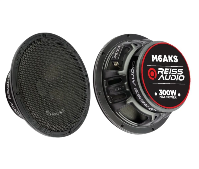 Reiss Audio Rs-M6aks Çifti 600wat-240w Rms deprem serisi 16 Cm Oto Midrange Hoparlör Metal Kapaklı