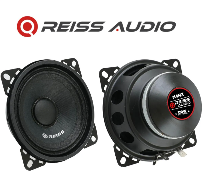 Reiss Audio Rs-M4nx 10 cm Neodyum Özel Mıknatıs Oto Midrange Hoparlör Çifti 240wat-80w rms