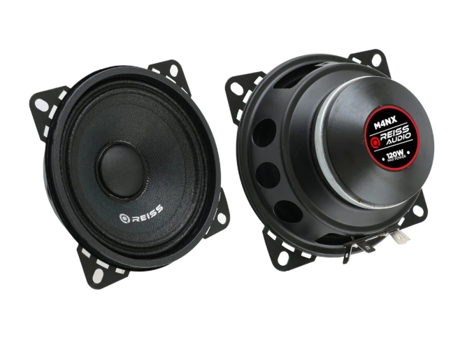 Reiss Audio Rs-M4nx 10 cm Neodyum Özel Mıknatıs Oto Midrange Hoparlör Çifti 240wat-80w rms