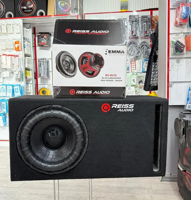 Reiss Audio Rs-rx15 D2 L Port Kabinli 3000wat 1500 Rms 38cm Subwoofer Bas Çift Bobin