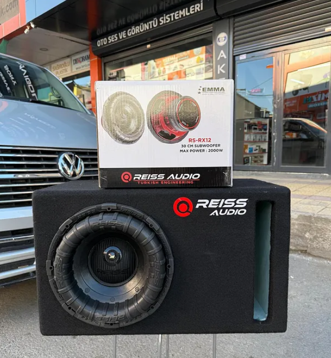 Reiss Audio Rs-rx12 D2 L Port Kabinli 2000wat 600 Rms 30cm Subwoofer Bas Çift Bobin