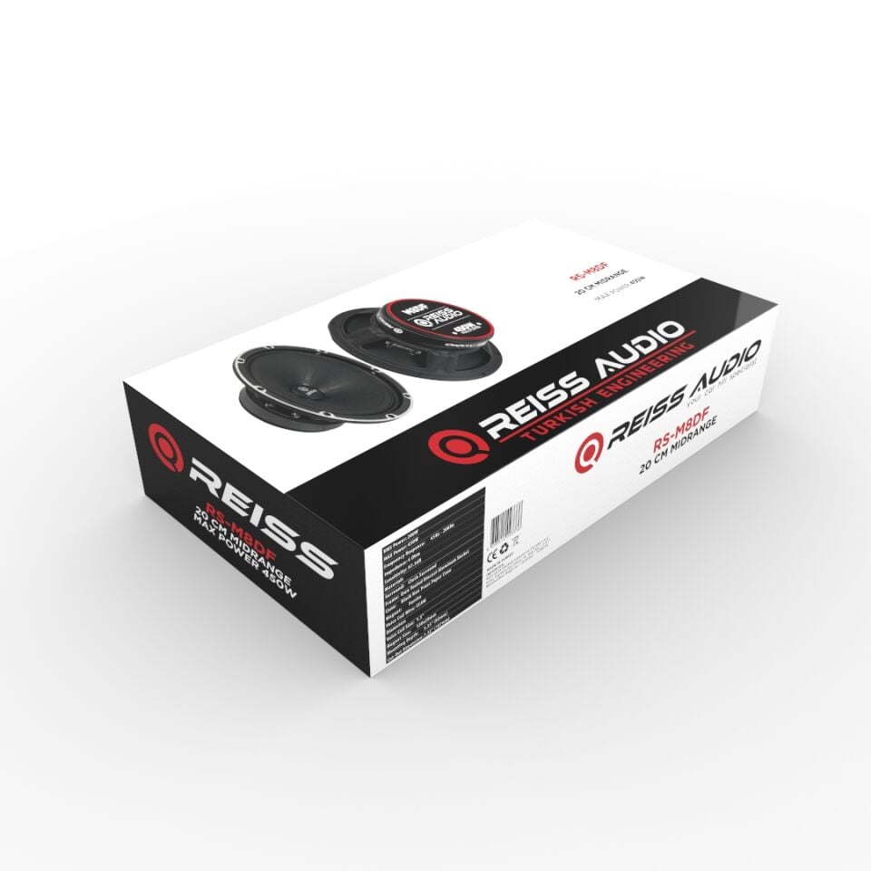 Rs-M8DF Çifti 900wat-400w Rms Apocalypse Tipi 20 Cm Oto Midrange Hoparlör