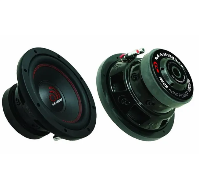 Massive Ms-NEO8 Yer Kaplamaz L Port Kabinli 1000Wat 300W Rms 20 Cm Subwoofer minik dev Bas