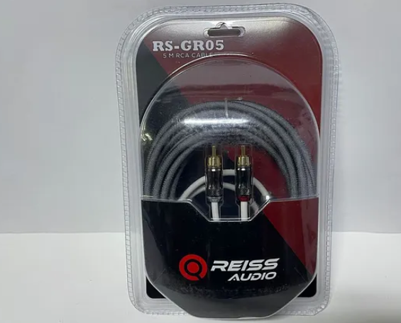 REISS AUDIO RS-GR05 5 METRE ÖRGÜLÜ RCA KABLO