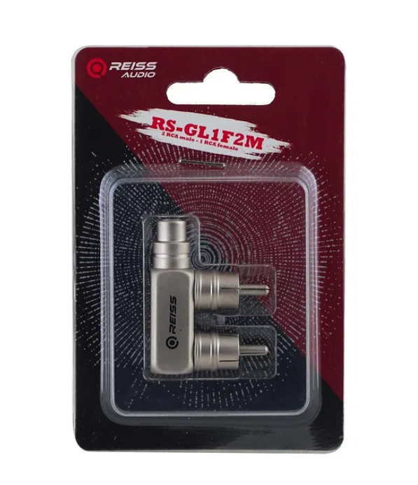 Reiss Metal Y Fiş – Kaliteli Oto Anfi Y Kablo – 1 Dişi 2 Erkek Y Fiş – 1 Adet