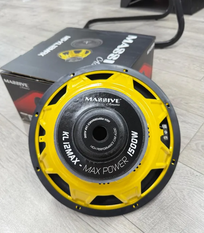 Massive Ms-KL12Max L Port Kabinli 30 Cm Subwoofer Bas 1500Wat 400W Rms bufır