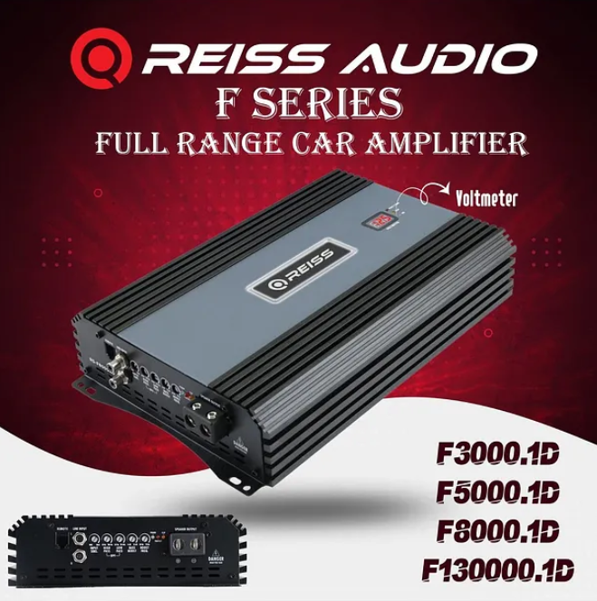Reiss Audio Rs-F5000.1d Mono Amfi Fanlı Bas Amfisi 1ohm 5000rms- 2 Ohm 2600rms-4ohm 1600rms-bas Kontrollü