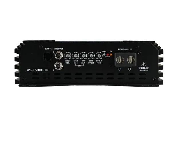 Reiss Audio Rs-F5000.1d Mono Amfi Fanlı Bas Amfisi 1ohm 5000rms- 2 Ohm 2600rms-4ohm 1600rms-bas Kontrollü
