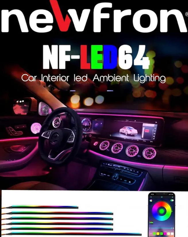 newfron Nf-led64 Araç Içi Ambiyans Neon Led Aydınlatma 64renk