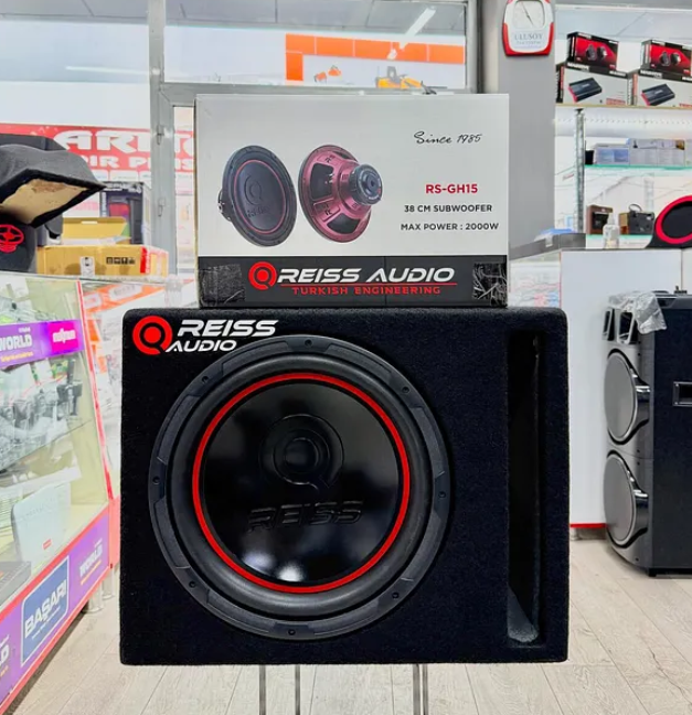 Reiss Audio Rs-GH15 L Port Kabinli 2000wat 500 Rms 38cm Spl Subwoofer Bas single 4ohm