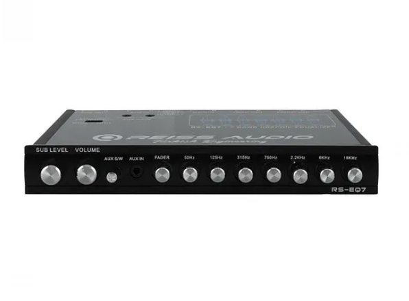 Reiss REİSS AUDİO EQ7-6 KANAL -8V RCA ÇIKIŞ-7 BAND GRAFİK EQUALİZER