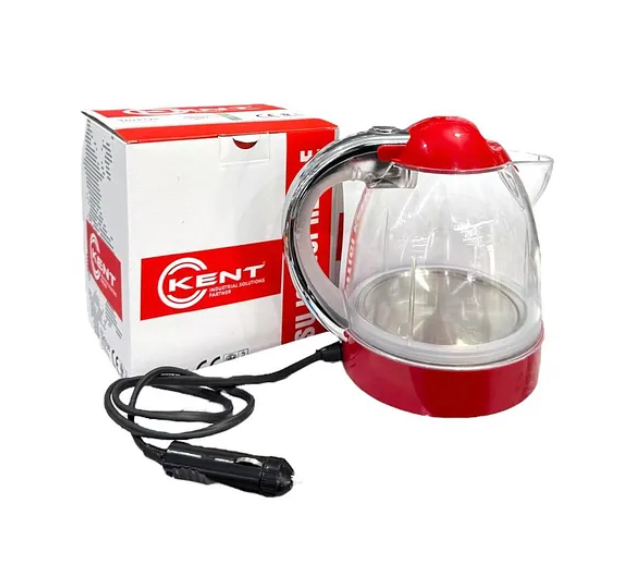 Kent 12 Volt 1litre Oto Araba Su Isıtıcı 12v Kettle Büyük Boy Ketil Termostatlı Işıklı Yeni Seri