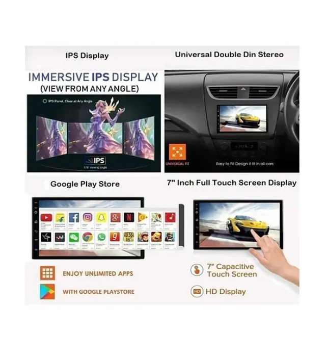 Navigold Kl-958 4gb Ram 64gb Hafıza Android Multimedya Car Playli Double Teyp 7inç Youtube Navigasyon Kamera