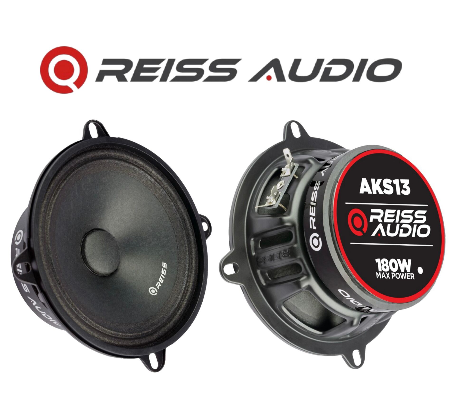 Rs-AKS13 Çifti 360wat-180w Rms deprem serisi 13 Cm Oto Midrange Hoparlör Metal Kapaklı