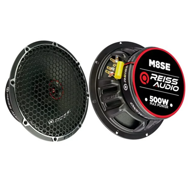 Reiss Audio Rs-m8se 20cm kendinden tweeterli Tanesi 500wat-250w Rms 20cm Oto Midrange Hoparlör
