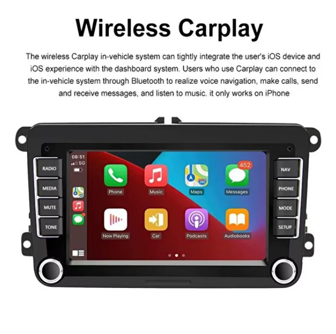 Newfron Vw 7'' inch 4/32 Gb Volkswagen-seat-skoda Andriod Car Playli Oto Multimedya Orijinal Görünüm