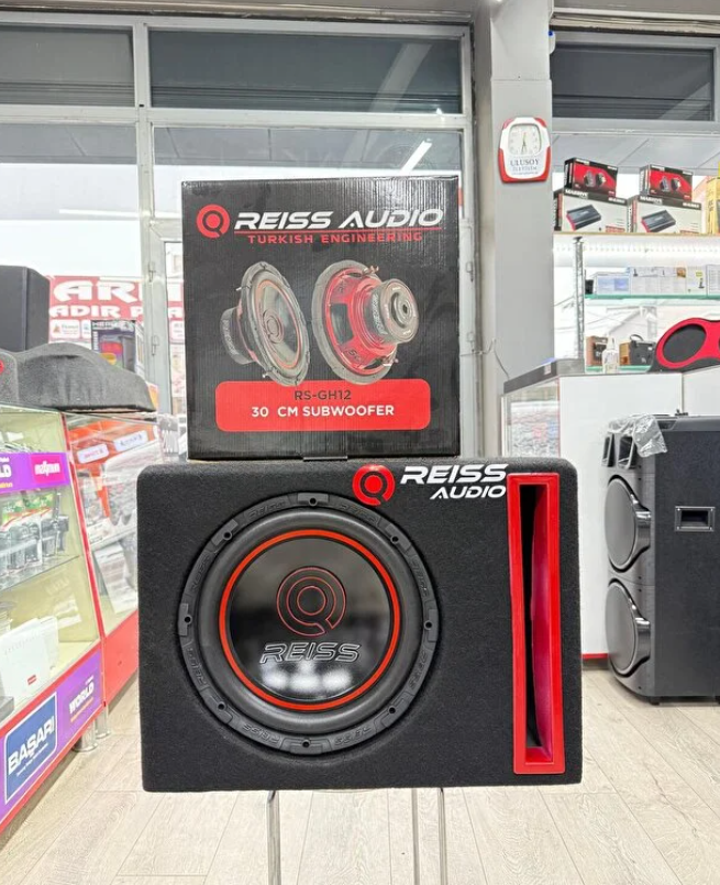Reiss Audio Rs-GH12 Çift Bobin L Port Kabinli 1400Wat 350W Rms 30 Cm Subwoofer Bas