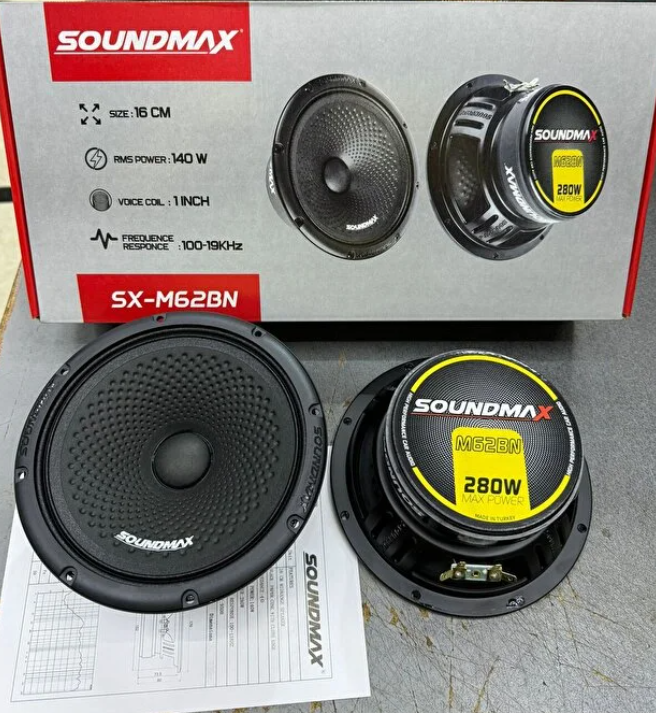Soundmax Sx-m62bn Pro Serisi 16 cm midrange ciftti 560watt 280rms iki adett