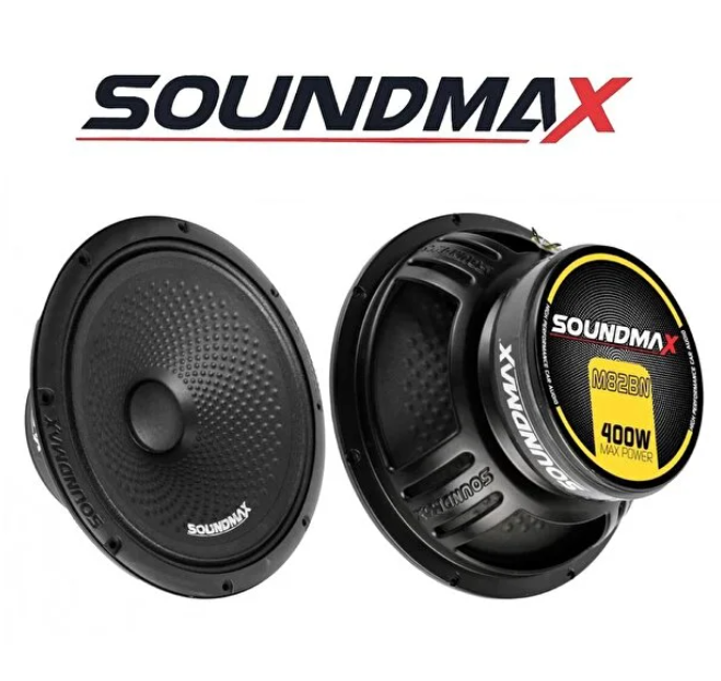 Soundmax sx-m82bn 20cm 400wat 200rms Midrange Hoparlör Iki Adet