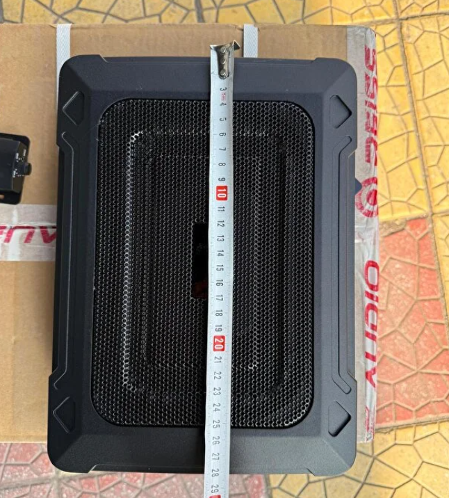 Navigold Slim Koltuk Altı Subwoofer Aktif Bas Yer Kaplamaz 600Wat-300 Rms Kendinden Amfili Bas Kontrol