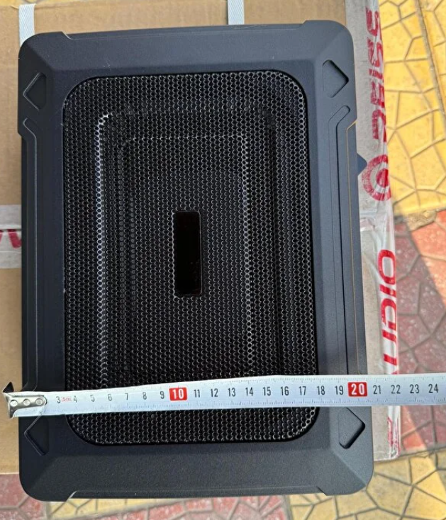 Navigold Slim Koltuk Altı Subwoofer Aktif Bas Yer Kaplamaz 600Wat-300 Rms Kendinden Amfili Bas Kontrol