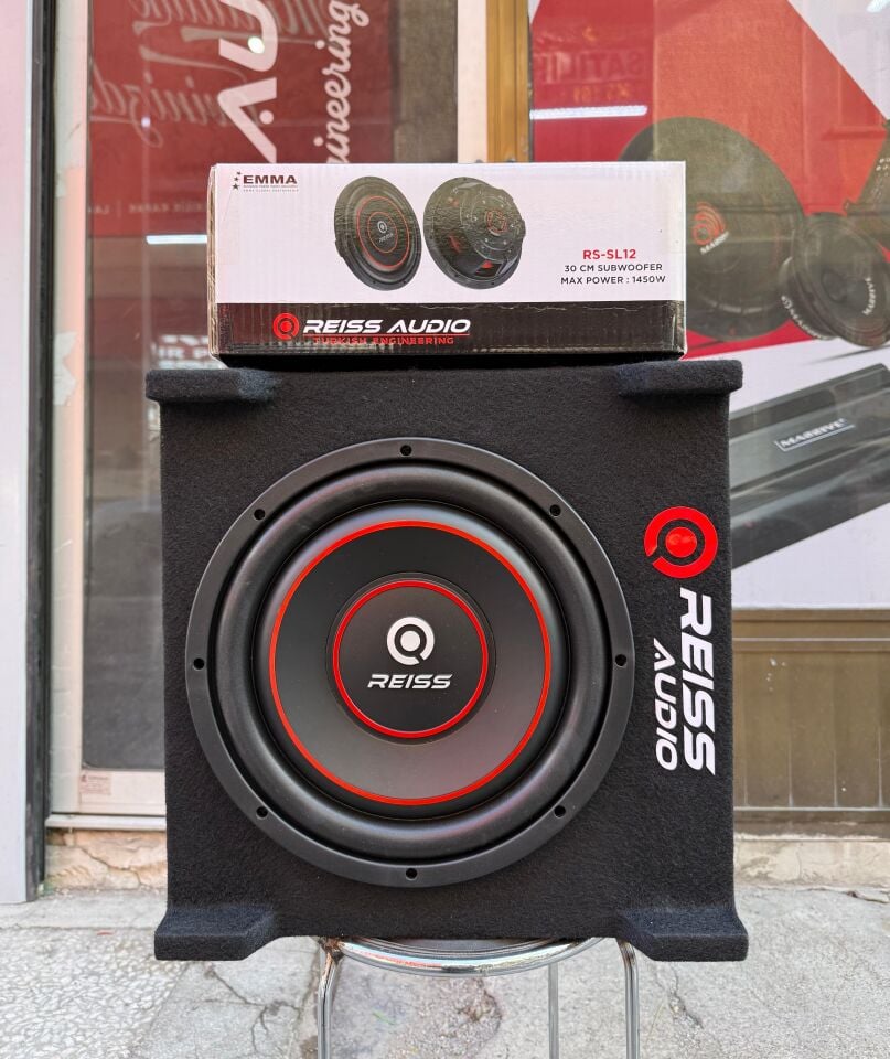 Rs-SL12Yer Kaplamaz Mini Ayaklı Kabinli 1450Wat 450W Rms 30 Cm Subwoofer mini Slim Bas