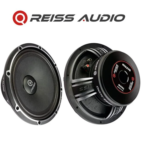 Reiss Audio Rs-M102VB Çifti 2200wat-1100w Rms 25 Cm Çift Oto Midrange Hoparlör