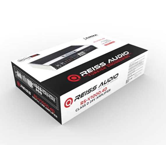 REISS AUDIO RS-V1000.4D 24 VOLT 4 KANAL TIR AMFİSİ 4 OHM 4X250 WATT RMS