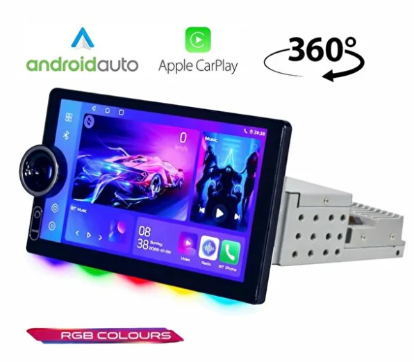 Mehter Aks-1400 4/64gb Android İnce Kasa 10.8\'\'inch Rgb Ambiyans Oto Multimedya Teyp Car Play-usb-gps-wifi