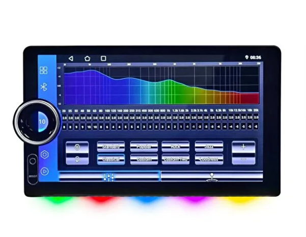 Mehter Aks-1400 4/64gb Android İnce Kasa 10.8\'\'inch Rgb Ambiyans Oto Multimedya Teyp Car Play-usb-gps-wifi