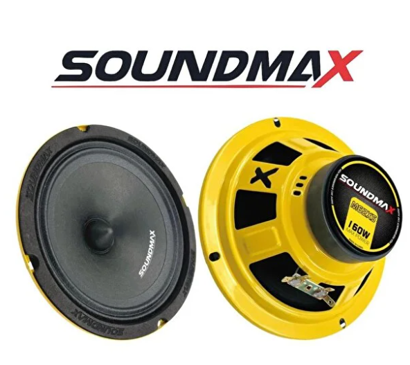 Soundmax Sx-M62XS Çifti 320w-160w Rms 16CM Slim Mıknatıs Kapılara Uyar Oto Midrange Hoparlör