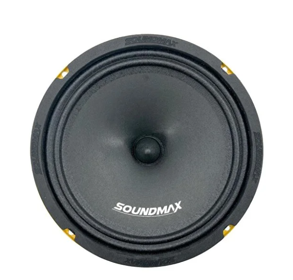 Soundmax Sx-M81XS Çifti 360wat-180w Rms 20CM Slim Mıknatıs Oto Midrange Hoparlör