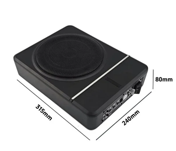 Mehter Slim Koltuk Altı Subwoofer Aktif Bas Yer Kaplamaz 800Wat-300 Rms Kendinden Amfili Bas Kontrol