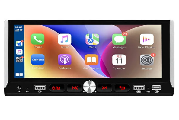 Mehter Aks-690 4/64gb Android İnce Kasa Mini Ekran 6''inch Tek DİN Oto Multimedya Teyp Car Play-usb-gps-wifi Kamer