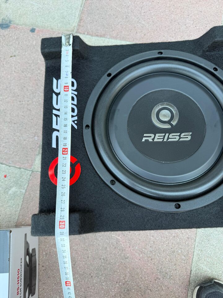 Reiss Audio Rs-HS10 Yer Kaplamaz Mini Kabinli 700Wat 350W Rms Çift Bobin 25 Cm Subwoofer minik dev Bas