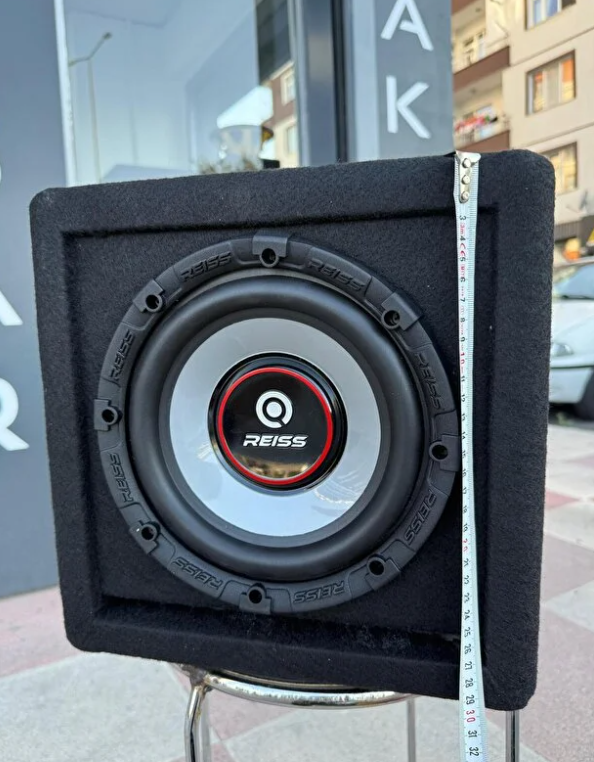 Reiss Audio Rs-Ux8 Yer Kaplamaz Mini Kabinli 600Wat 200W Rms 20 Cm Subwoofer minik dev Bas