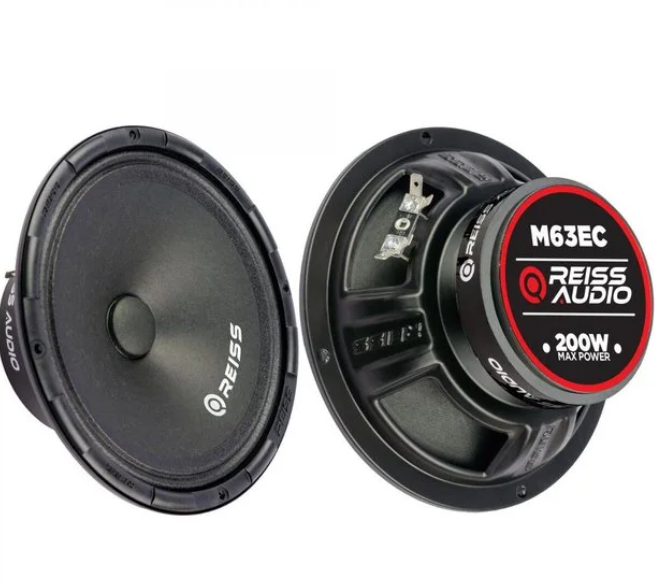REISS AUDIO Rs-M63ec 200Wat 100W Rms 1Takım/2Adet 16 Cm Oto Midrange Hoparlör