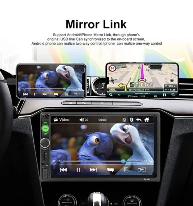 Navigold Ds-7250 Car Playli Double Teyp (ANDROİD DEGİL)uyumlu 7'' Inch Bluetooth- Çift Usb 4x55w Kamera