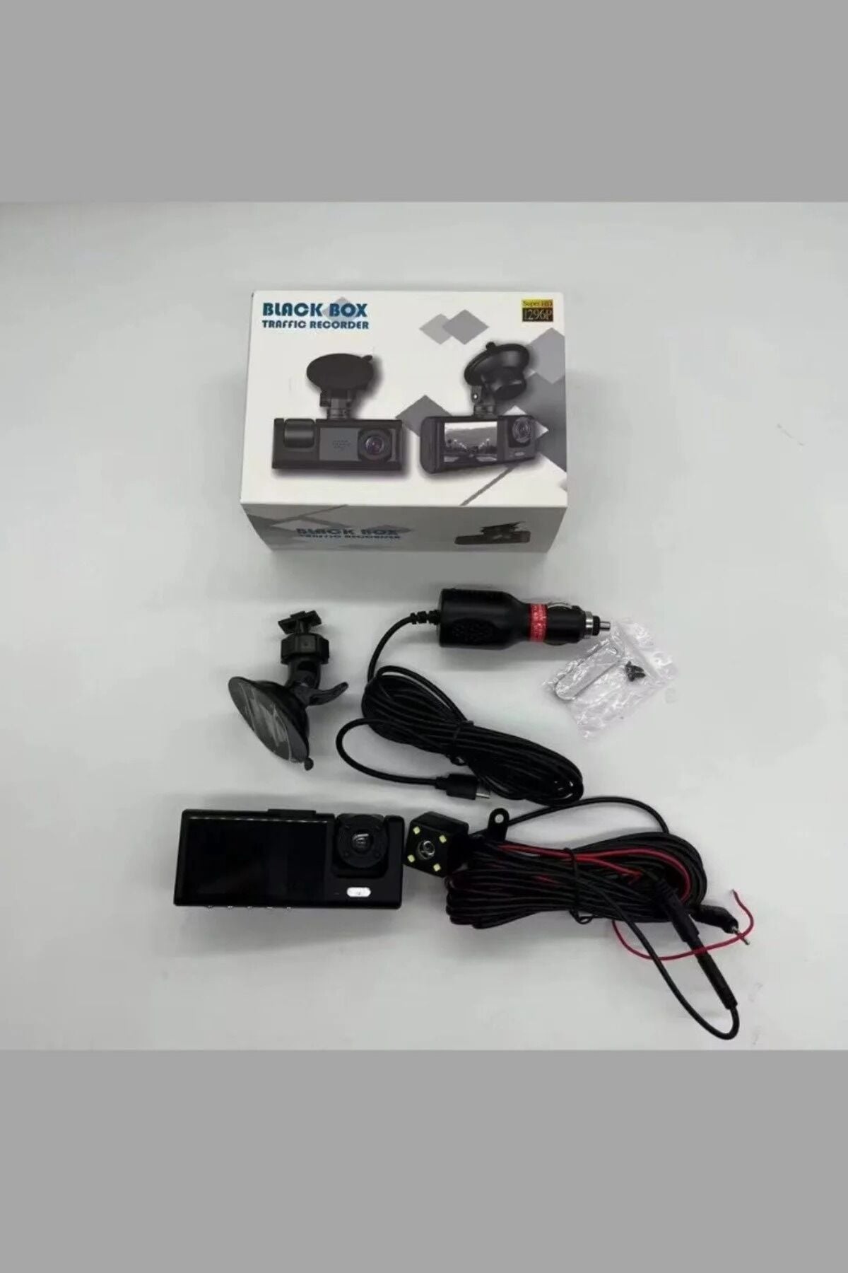 Mehter 1080P Dash Cam Full Hd Wifi Araç içi Kamera Ön Arka ve İç Kayıt 3 Kamera Gece Görüşlü G Sensör Geniş Açı