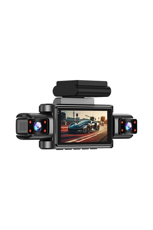 Navigold Cr-4 4 Kameralı 4K Ultra Hd 360 Araç İçi Kamera Full HD WiFi Destekli 256Gb Destekli Gece Görüş Döngüsel Kayıt Park Modu