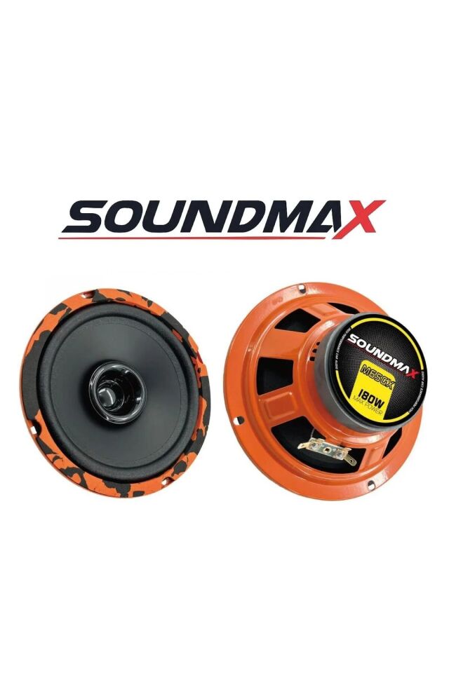 Soundmax Sx-M65GX Çifti 360w-180w Rms 16CM Slim Mıknatıs Kapılara Uyar Oto Midrange Hoparlör