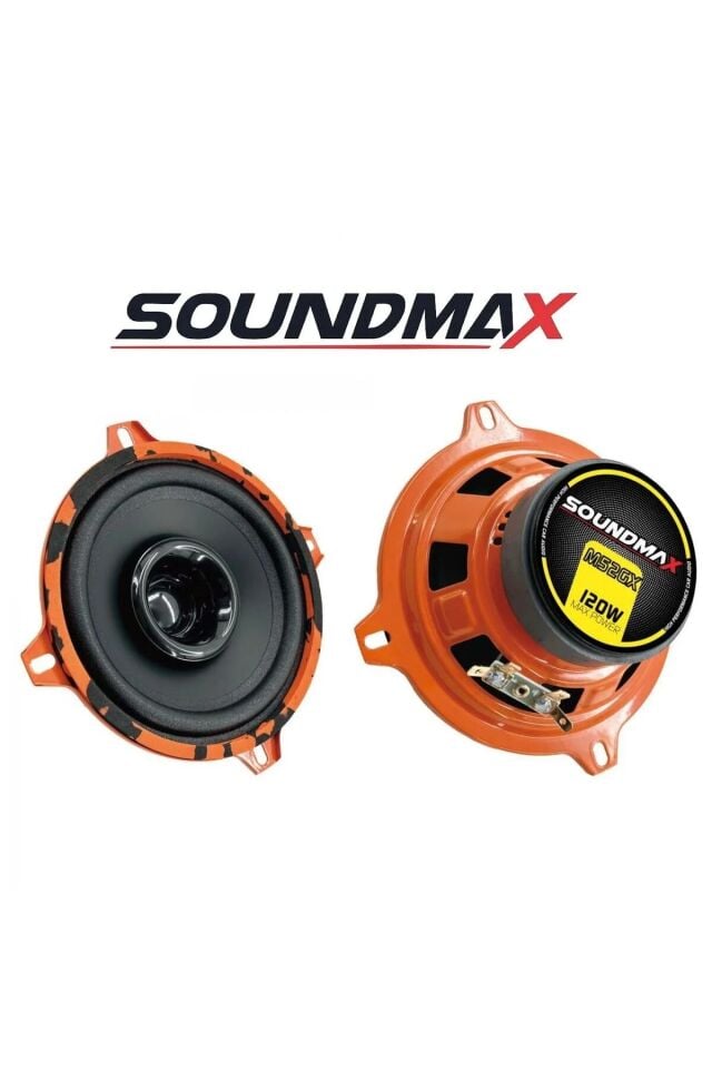Soundmax Sx-M52GX Çifti 240w-120w Rms 13CM Slim Mıknatıs Kapılara Uyar Oto Midrange Hoparlör