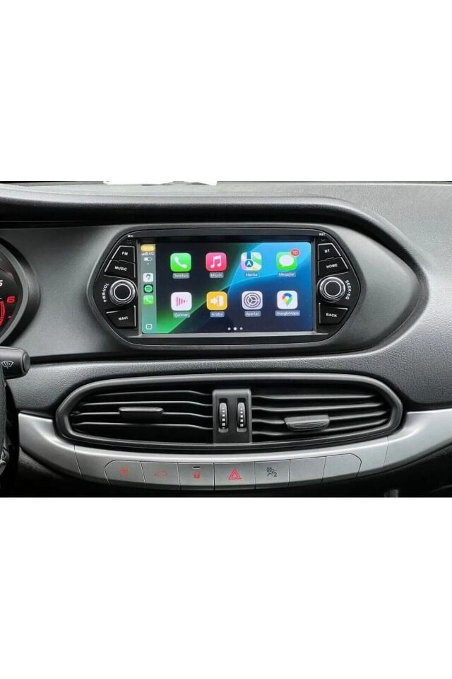 Mehter Fiat Egea Uyumlu Orijinal Görünüm 7inç 4/64 GB Piyano Black Kablosuz Car Play Dsp Multimedya Teyp