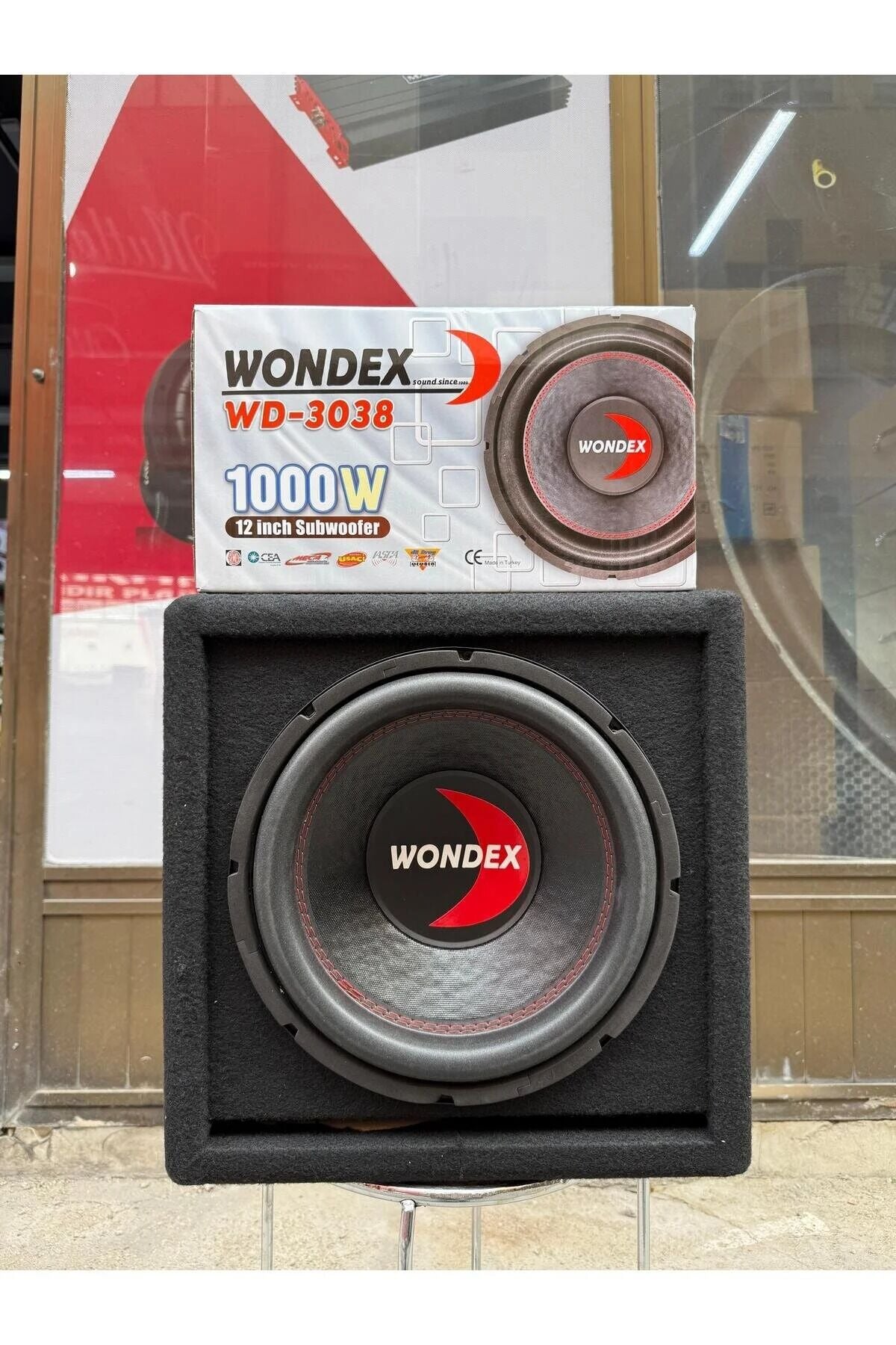 wondex Wd-3038 L Port Mini Kare Kabinli 30 Cm Subwoofer Bas 1000Wat 350W Rms bufır
