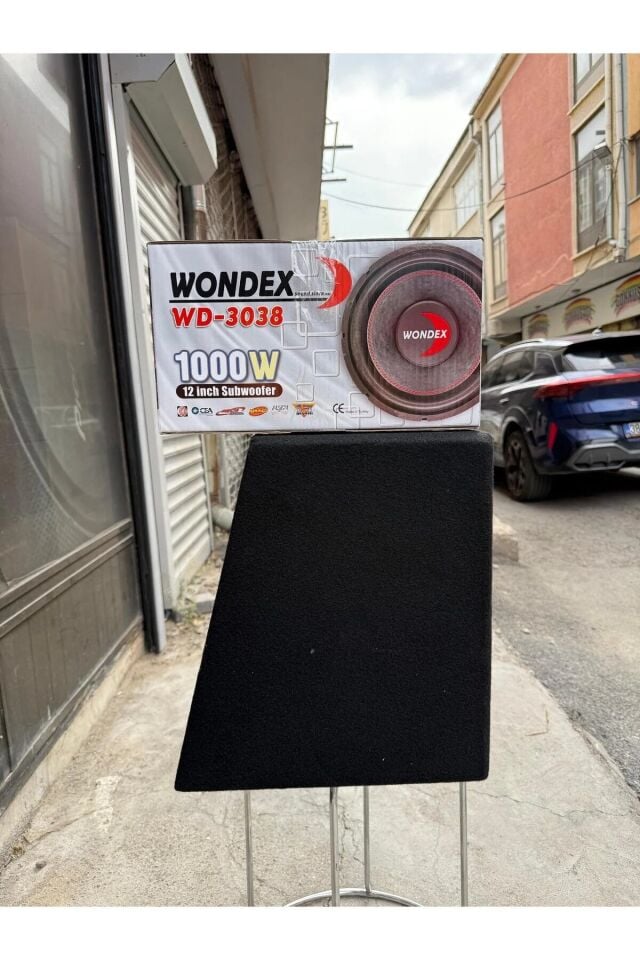 wondex Wd-3038 L Port Mini Kare Kabinli 30 Cm Subwoofer Bas 1000Wat 350W Rms bufır