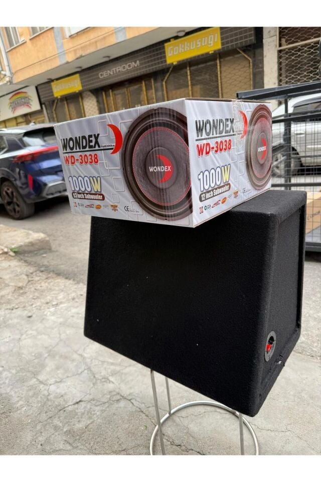 wondex Wd-3038 Kabinli 30 Cm Subwoofer Bas Bufır 1000wat-350w Rms Maximum Power