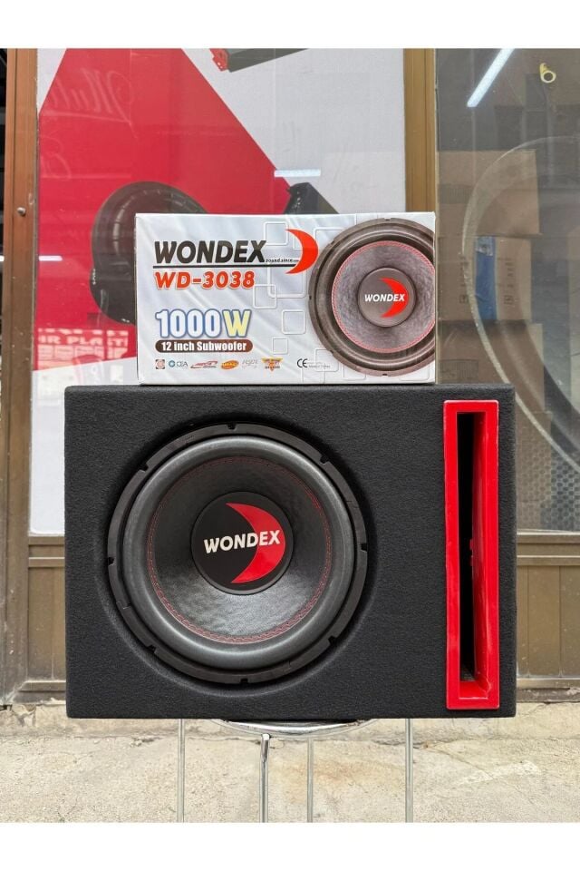 wondex Wd-3038 L Port Kabinli 30 Cm Subwoofer Bas 1000Wat 350W Rms bufır