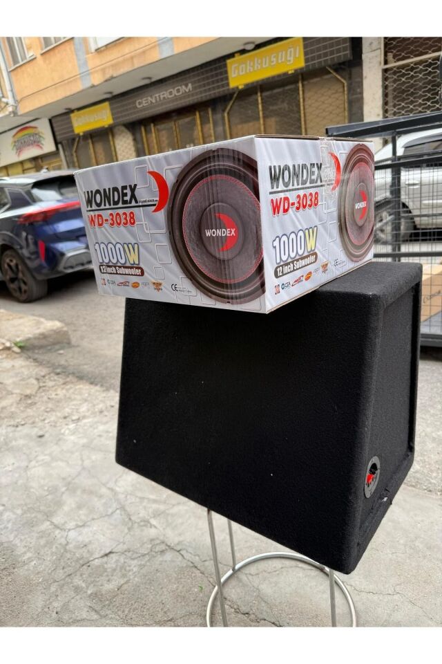 wondex Wd-3038 L Port Kabinli 30 Cm Subwoofer Bas 1000Wat 350W Rms bufır